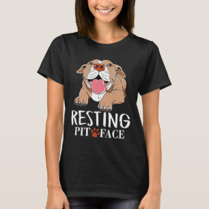 Ruhiges Pit Face Shirt Funny Pitbull Lover