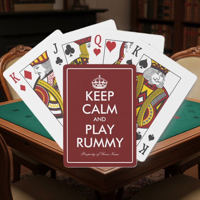 Ruhiges Spiel behalten und benutzerdefinierte Kart Spielkarten (rummy playing cards)