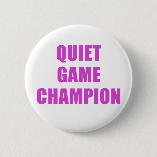 Ruhiges Spiel-Meister Button (Vorderseite)