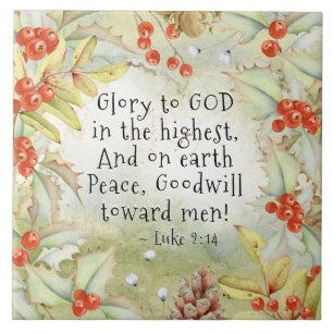 Ruhm 14 zum Gott im höchsten, Weihnachten Luke 2 Fliese