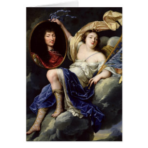 Ruhm, der ein Porträt von Louis XIV darstellt