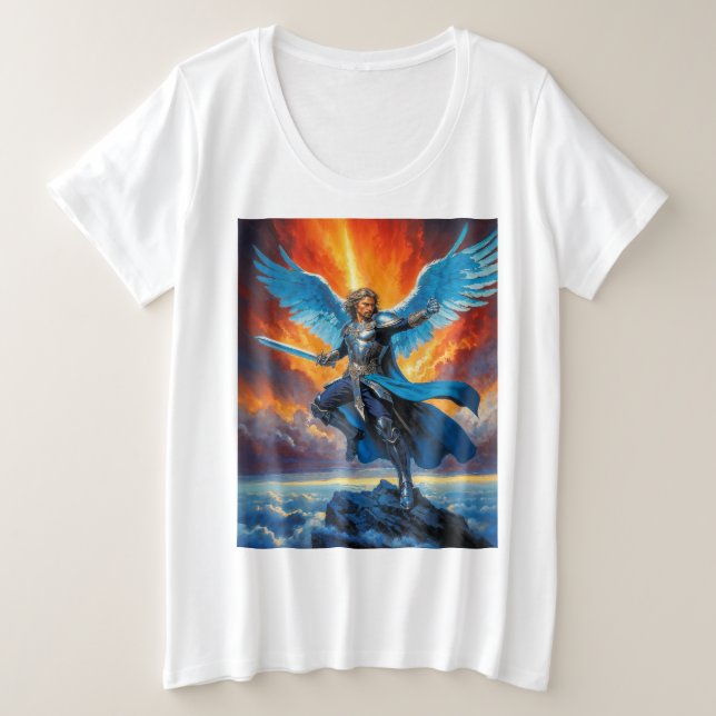 Ruhm der Flügel Große Größe T-Shirt (Design vorne)