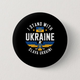 Ruhm der Ukraine Adler Design Pro-Ukraine Freiheit Button