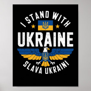 Ruhm der Ukraine Adler Design Pro-Ukraine Freiheit Poster