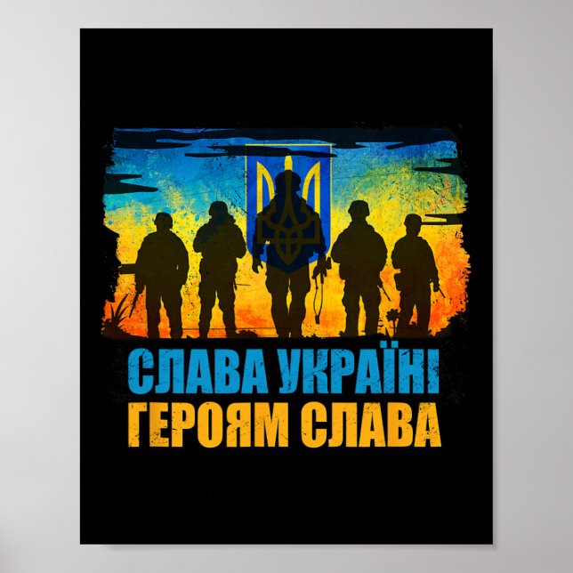 Ruhm der Ukraine, Ruhm den Helden Poster (Vorne)