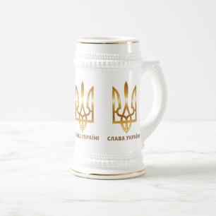 Ruhm der Ukraine Sieg Bierglas