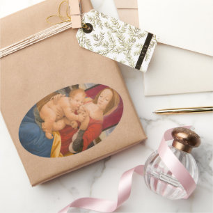 Ruhm für die göttliche Brust von Mary Case-Mate iP Ovaler Aufkleber