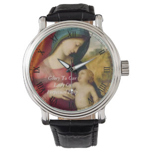 Ruhm für unsere Dame der ständigen Hilfe Armbanduhr