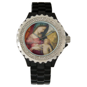 Ruhm für unsere Dame der ständigen Hilfe Armbanduhr