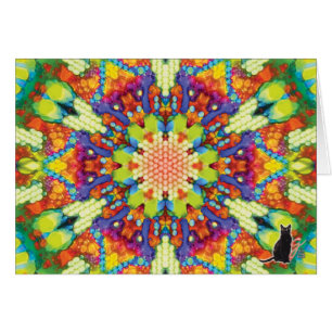 Ruhm-Kaleidoskop-Gruß-Karte