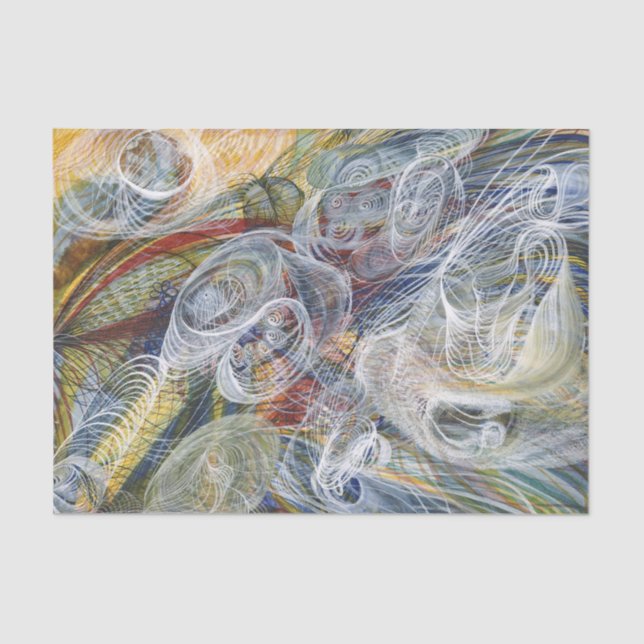 Ruhm sei Gott durch Georgiana Houghton Seidenpapier (Vorderseite)