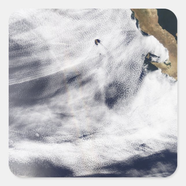 Ruhm über dem Pazifik Quadratischer Aufkleber (Vorderseite)