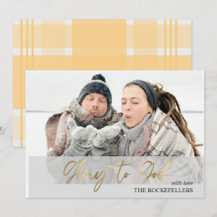 Ruhm zu Gott Script Weihnachten Senard Tartan Foto