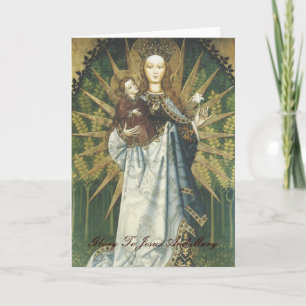 Ruhm zu Jesus und zu Mary Karte