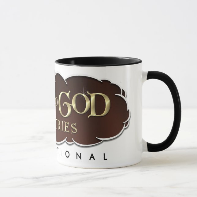 Ruhm zur Gott-Wecker-Tasse Tasse (Rechts)