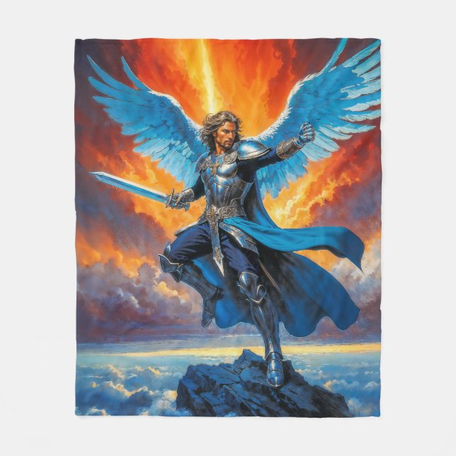 Ruhmesflügel Fleecedecke (Vorderseite)