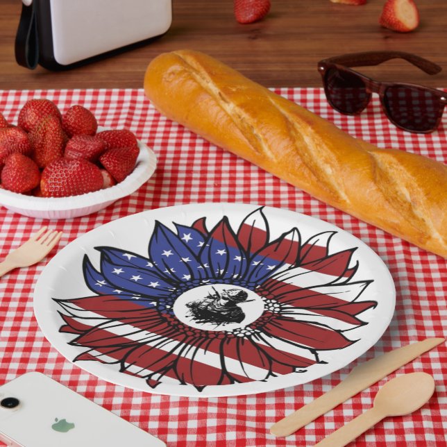 Ruhmreiche Veteranen Pappteller (Picknick)