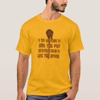 Rühren Sie den Topf lecken das Löffel-Shirt