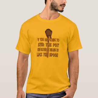Rühren Sie den Topf lecken das Löffel-Shirt T-Shirt