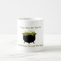 Rühren Sie die Topf-Hexe-Kessel-Tasse
