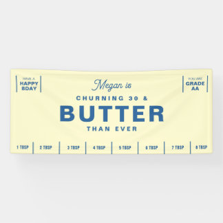 Rührend & Butter Als Je Ehemaligen Lustigen Geburt Banner