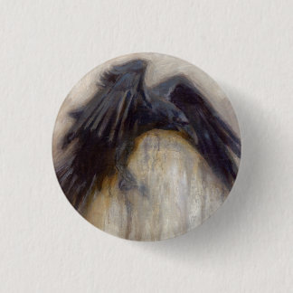 Rührstangen-Raben-Knopf Button