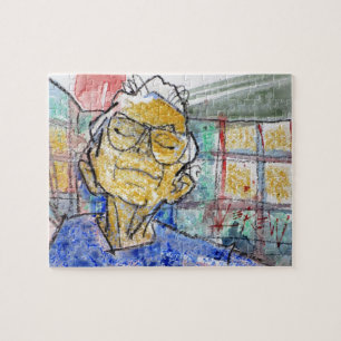 Ruht Ihre Augen Malerei / Künstler Larry Lerew Puzzle