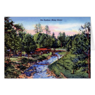 Ruidoso New Mexiko-Szene entlang dem Rio Ruidoso
