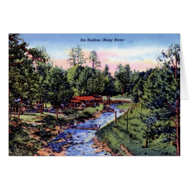 Ruidoso New Mexiko-Szene entlang dem Rio Ruidoso (Vorderseite (Horizontal))