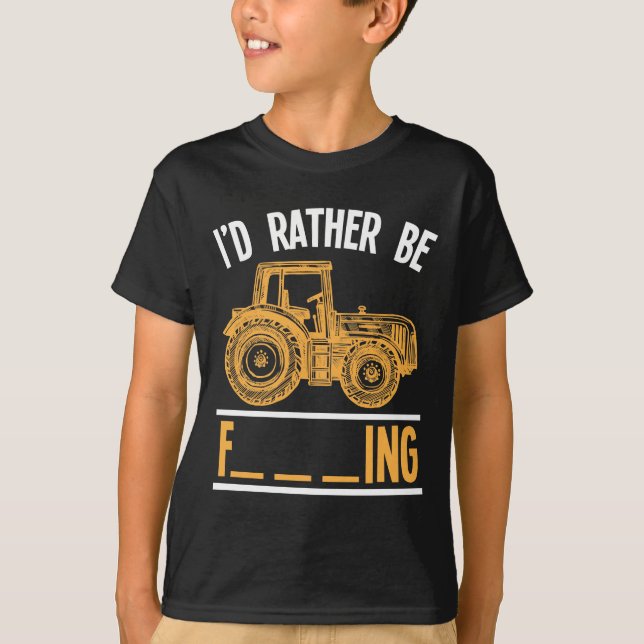 Ruin Farming Quote Sarcastic Traktor Bauer T-Shirt (Vorderseite)