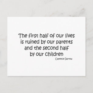 Ruin Life-Zitat Postkarte