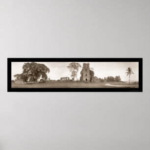 Ruinen alten Panama-Fotos 1930 Poster