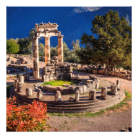 Ruinen Athina Pronaia Tempel