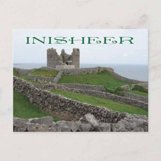 Ruinen bei Inisheer, Irland Postkarte (Vorderseite)