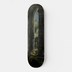 Ruinen der gotischen Kirche (von Carl Blechen) Skateboard