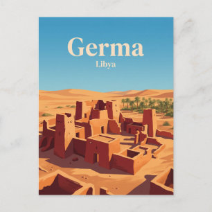 Ruinen der Hauptstadt der Garamanten Libyen Postkarte