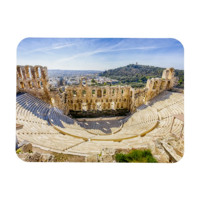 Ruinen des alten Theaters Herodion Atticus Magnet (Horizontal)