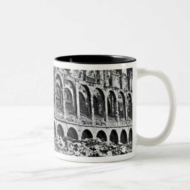 Ruinen des Finanzministeriums Zweifarbige Tasse (Rechts)