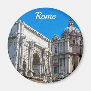 Ruinen des Forum Romanum in Rom, Italien-Magnet Magnet