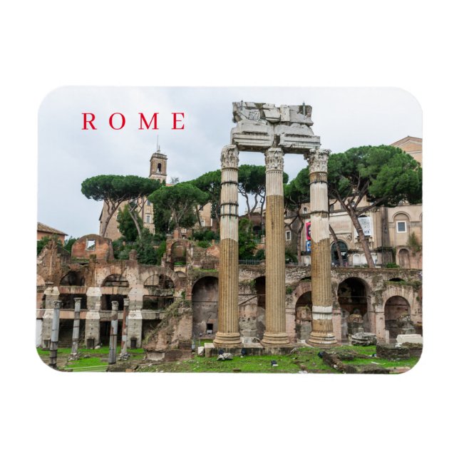 Ruinen des Forum Romanum Kühlschrankmagnet Magnet (Horizontal)