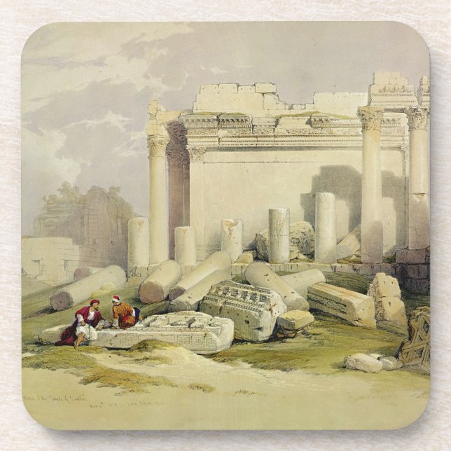 Ruinen des OstPortico des Tempels von Baal Untersetzer (Vorderseite)