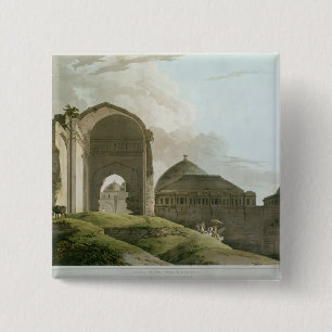 Ruinen des Palastes in Madurai Button