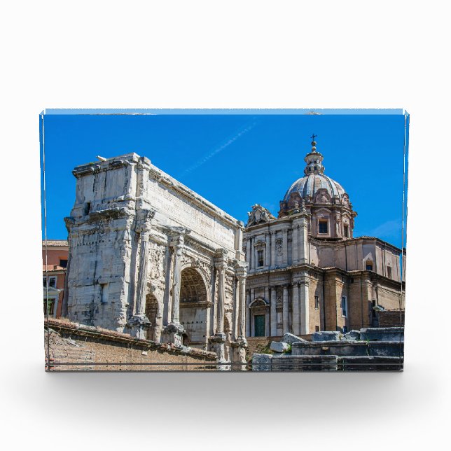 Ruinen des Römischen Forums in Rom, Italien Fotoblock (Vorderseite)