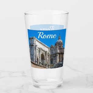 Ruinen des Römischen Forums in Rom, Italien Glas