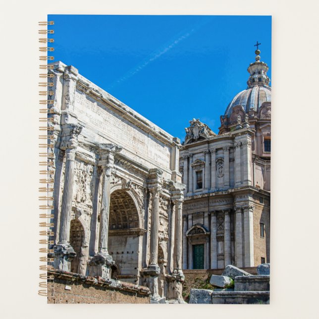 Ruinen des Römischen Forums in Rom, Italien Planer (Vorderseite)