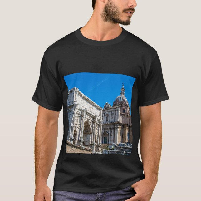 Ruinen des Römischen Forums in Rom, Italien T-Shirt (Vorderseite)