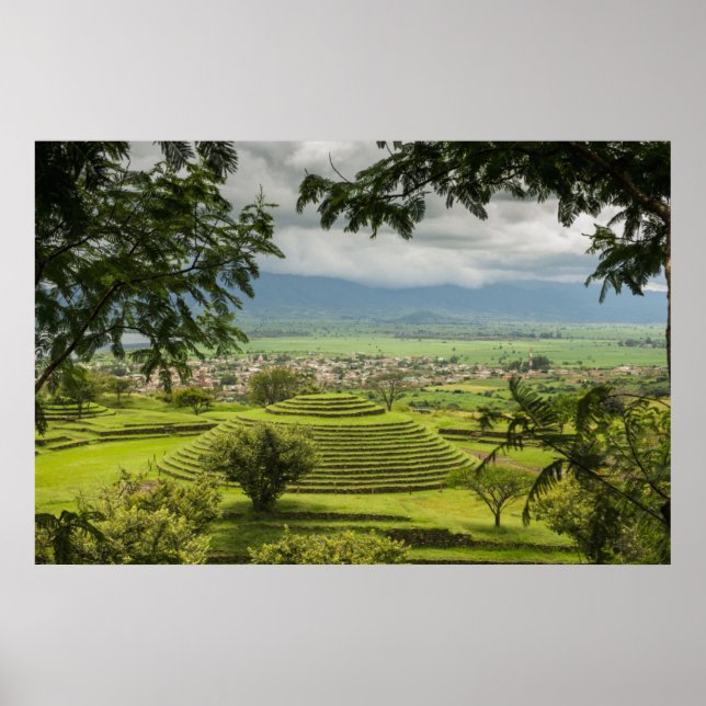 Ruinen in den Pyramiden, Sayulita, Nayarit, Mexiko Poster (Vorne)