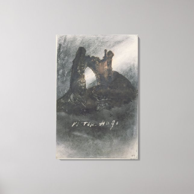 Ruinen in Groz-Nez, Jersey oder The Arch Leinwanddruck (Vorderseite)