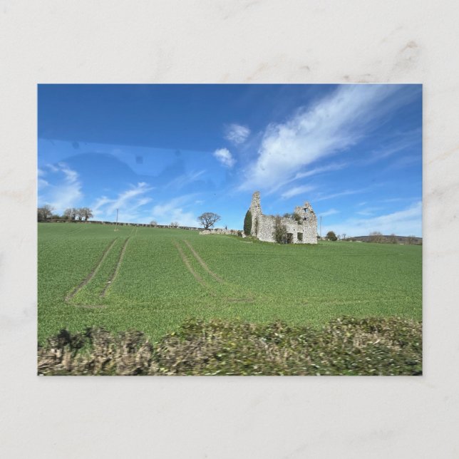 Ruinen in irischer Landschaft Postkarte (Vorderseite)