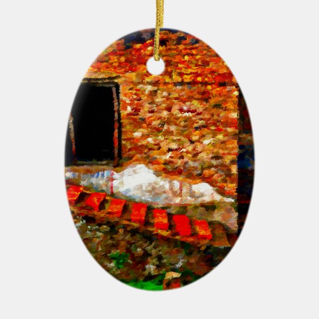 Ruinen in Pompeji Italien Keramikornament (Vorne)